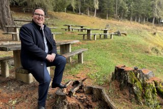 Gaëtan Rossier au Grand Plan dans la forêt de St-Martin, où il venait jouer au football avec ses amis